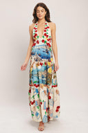 [PREORDER] ITALIAN RIVIERA DREAM WOVEN MAXI DRESS.