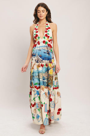 [PREORDER] ITALIAN RIVIERA DREAM WOVEN MAXI DRESS.