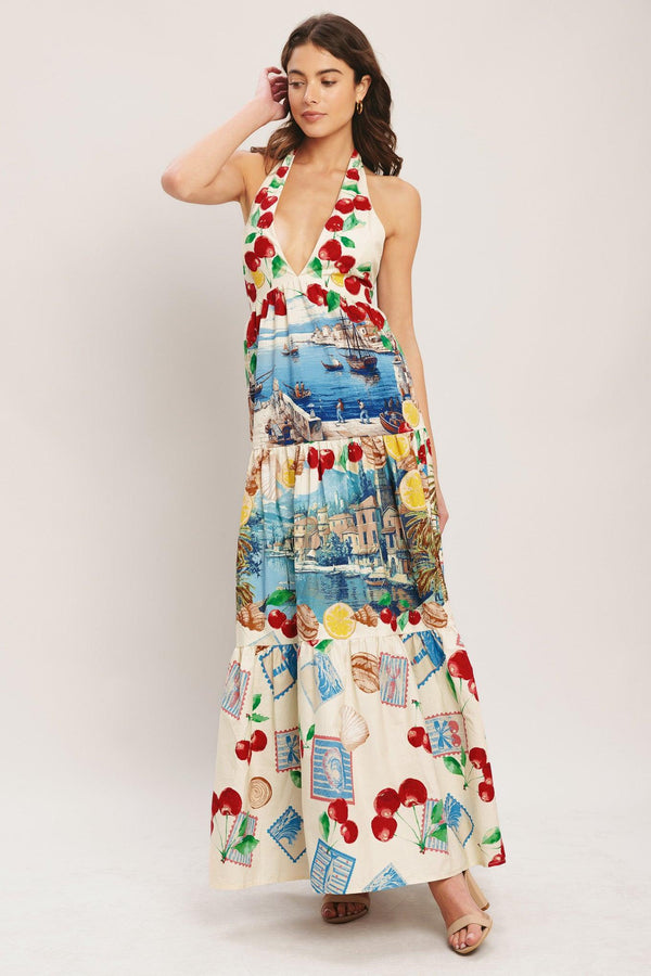[PREORDER] ITALIAN RIVIERA DREAM WOVEN MAXI DRESS.