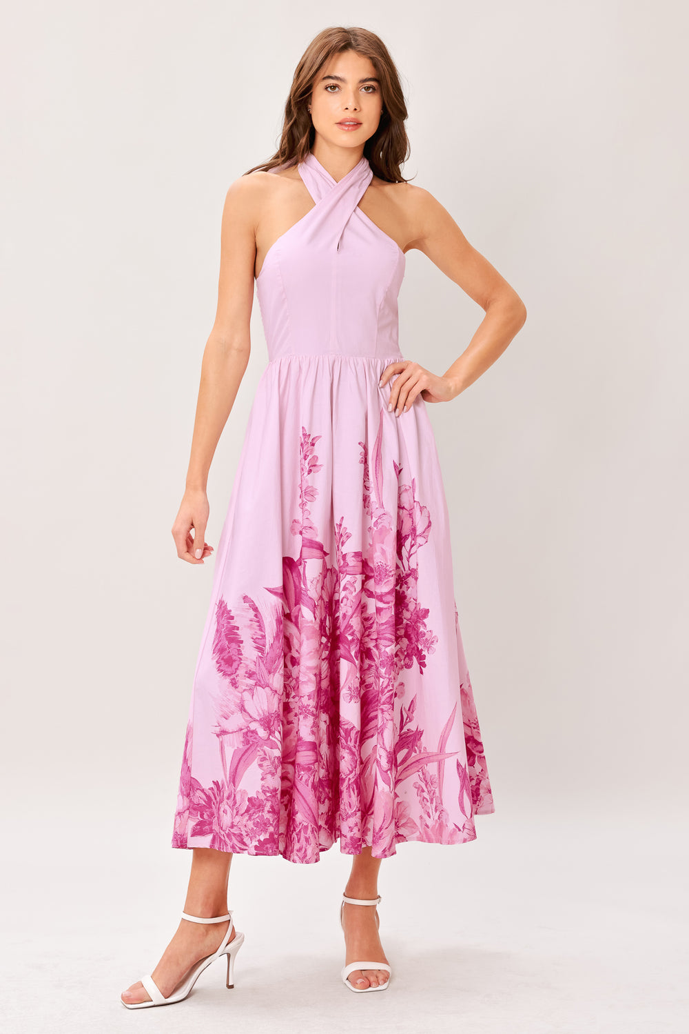 ROSELIGHT DREAM WOVEN MIDI DRESS.