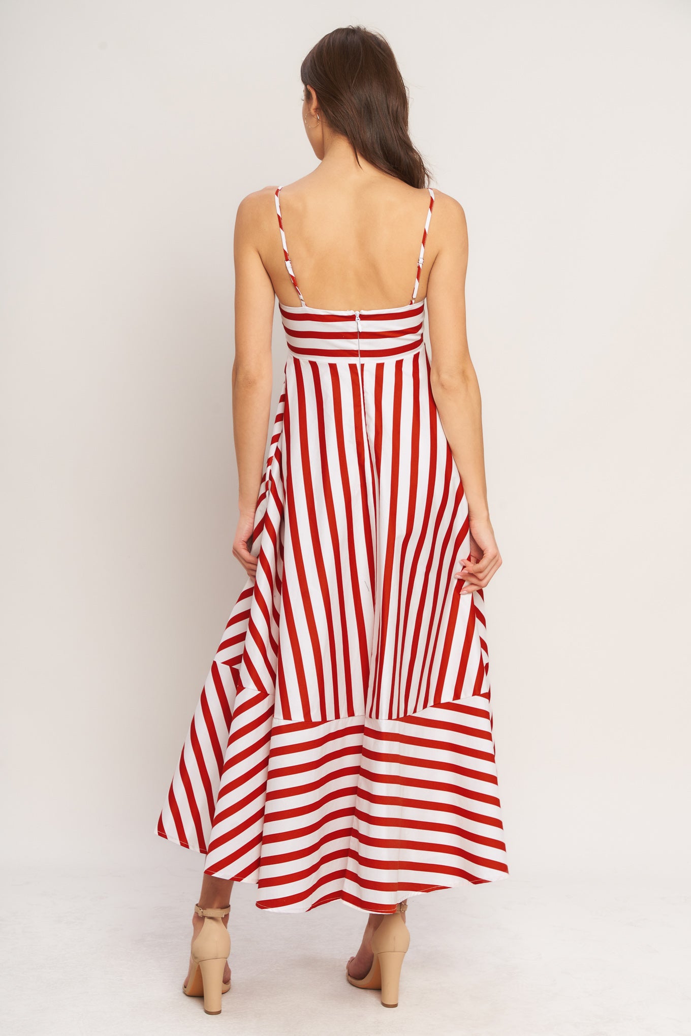 SUNNY DAY STRIPE WOVEN ANKLE DRESS