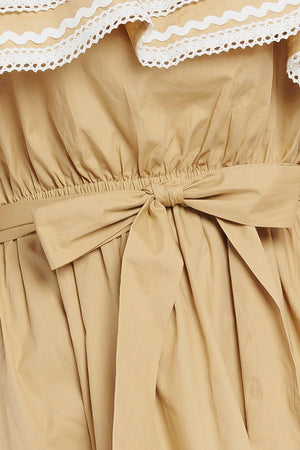 GOLDEN DUNE WOVEN ANKLE DRESS.