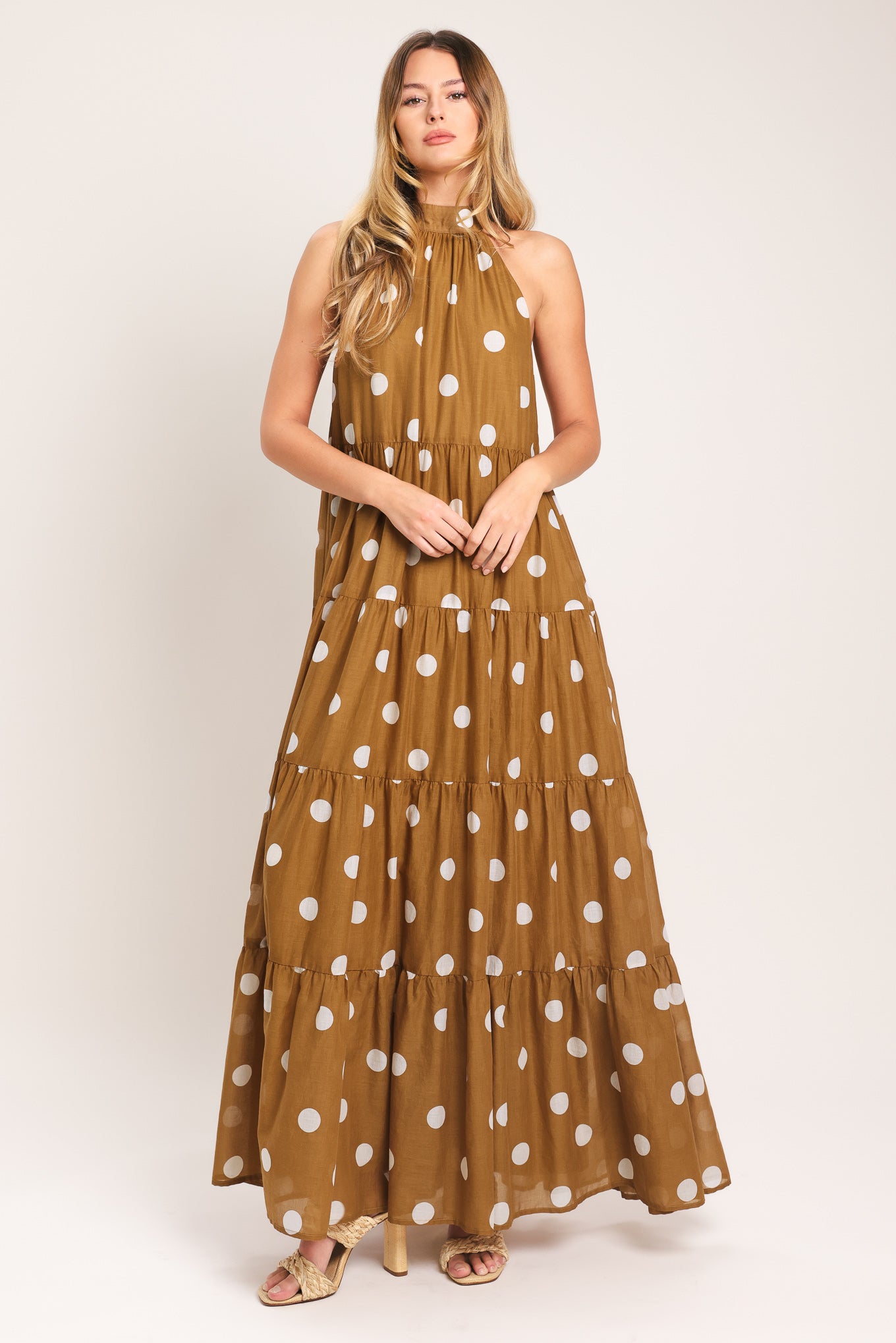 HONEY POLKA WOVEN MAXI DRESS l FLYING TOMATO Flying Tomato HONEY POLKA WOVEN MAXI DRESS l FLYING TOMATO Flying Tomato