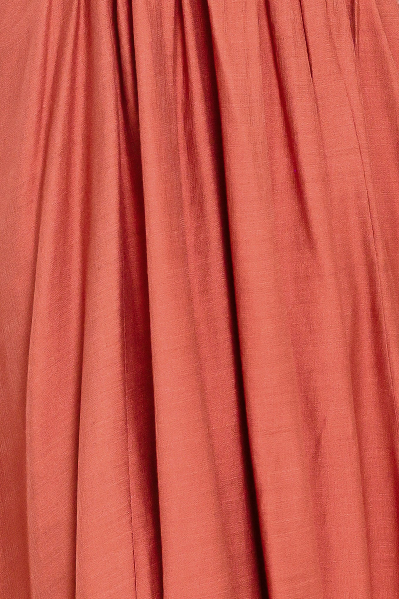 Close up of a terracotta maxi dress | Flying Tomato