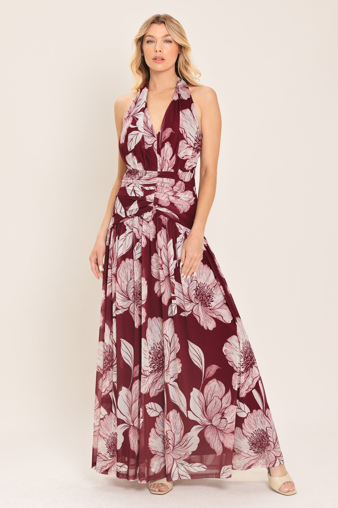 ROSEWOOD ROMANCE POWER MESH MAXI DRESS l FLYING TOMATO – Flying Tomato