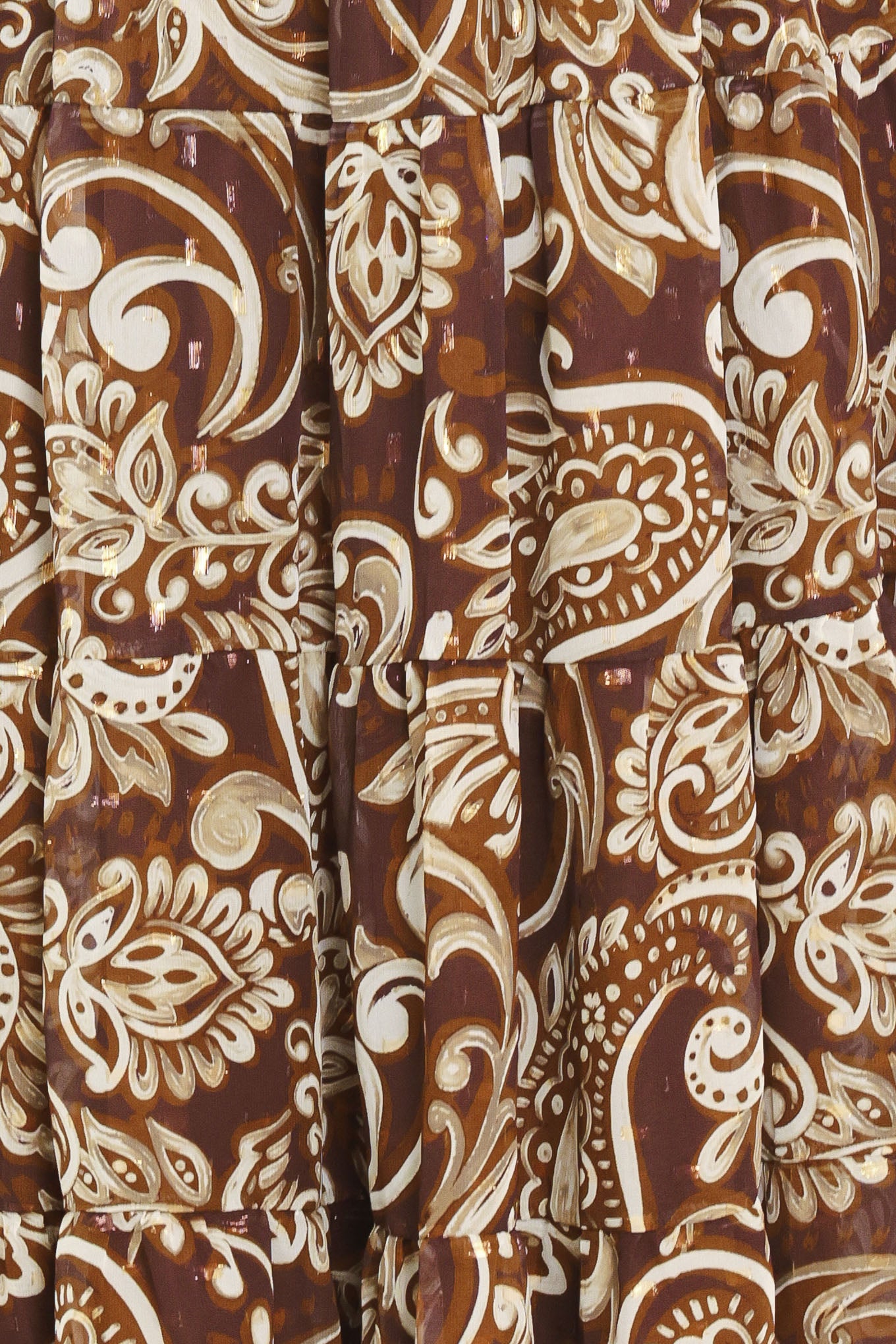 CEDAR SWIRL SONATA WOVEN MIDI DRESS