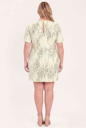 NOIR & IVORY STATEMENT DRESS