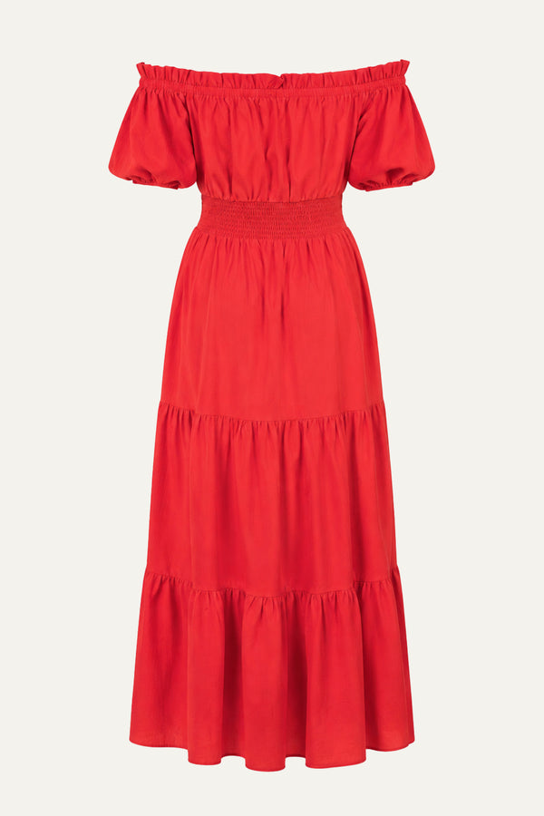 OUT IN THE COUNTRY WOVEN MAXI DRESS