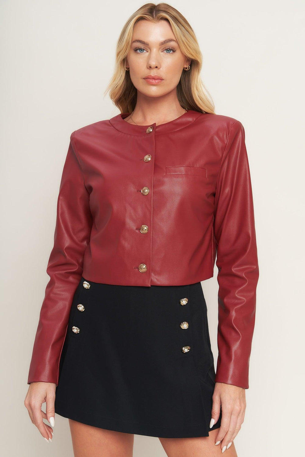 TACTICAL GRACE LEATHER JACKET.