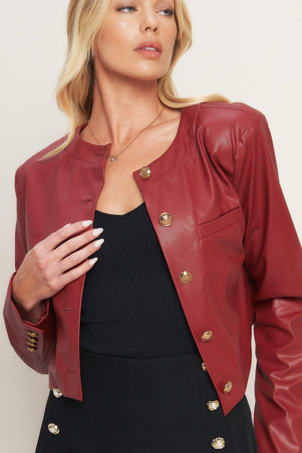 TACTICAL GRACE LEATHER JACKET.