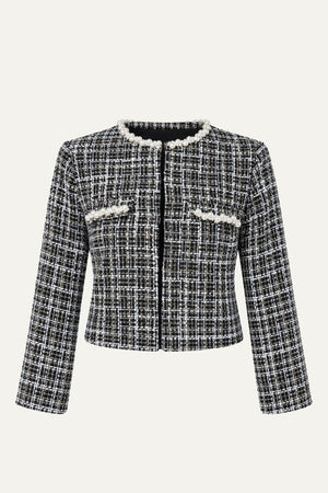 GUEST OF HONOR TWEED CROP JACKET