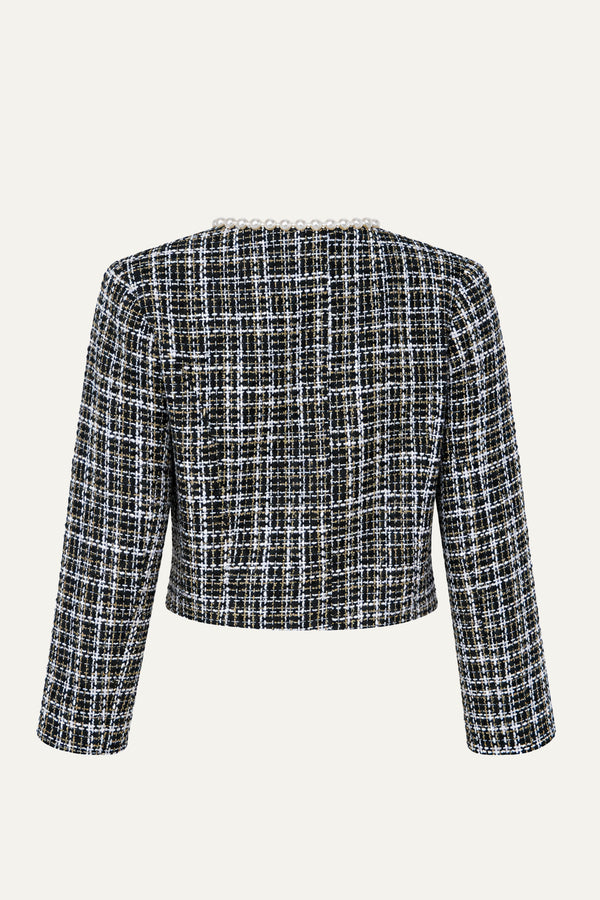 GUEST OF HONOR TWEED CROP JACKET