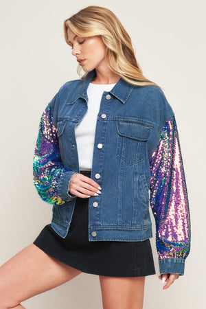 WALKING THE WALK DENIM JACKET.