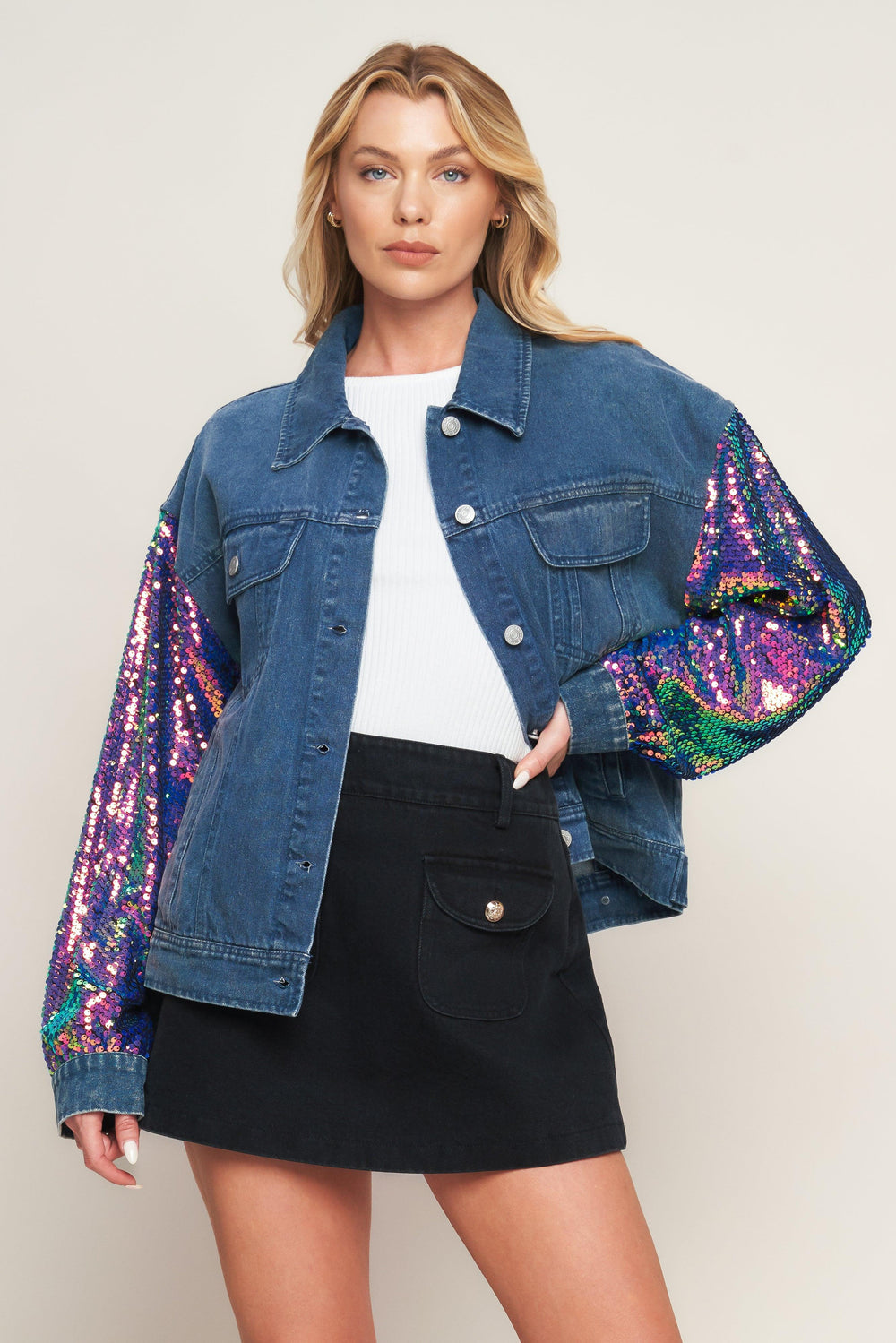 WALKING THE WALK DENIM JACKET.