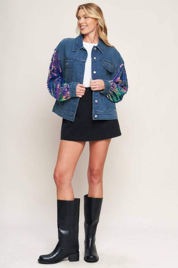 WALKING THE WALK DENIM JACKET.