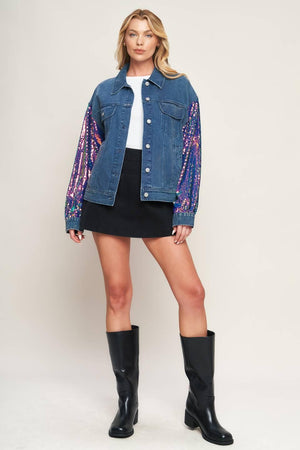 WALKING THE WALK DENIM JACKET.
