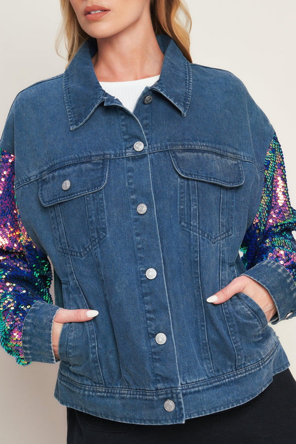 WALKING THE WALK DENIM JACKET.