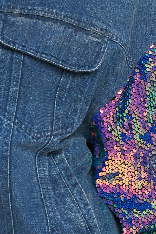 WALKING THE WALK DENIM JACKET.