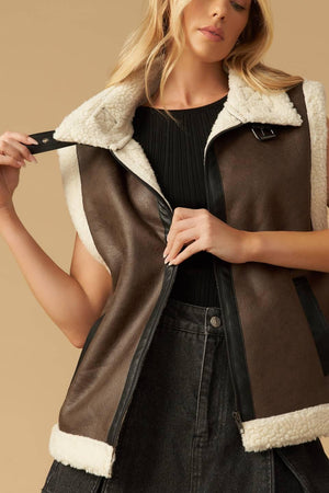 IN ANOTHER LIFE LEATHER VEST.