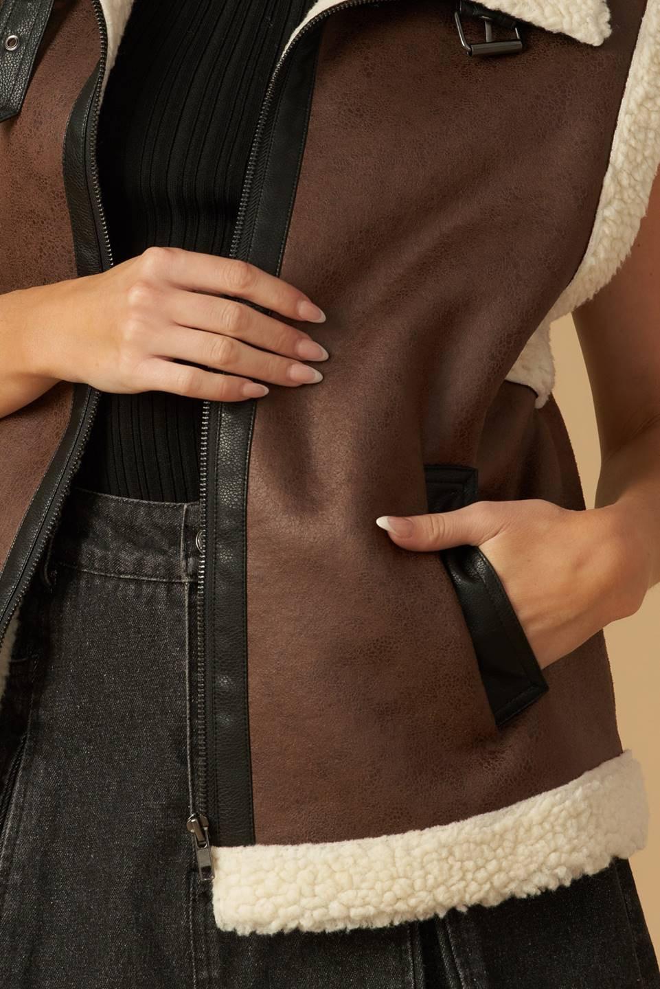 IN ANOTHER LIFE LEATHER VEST.