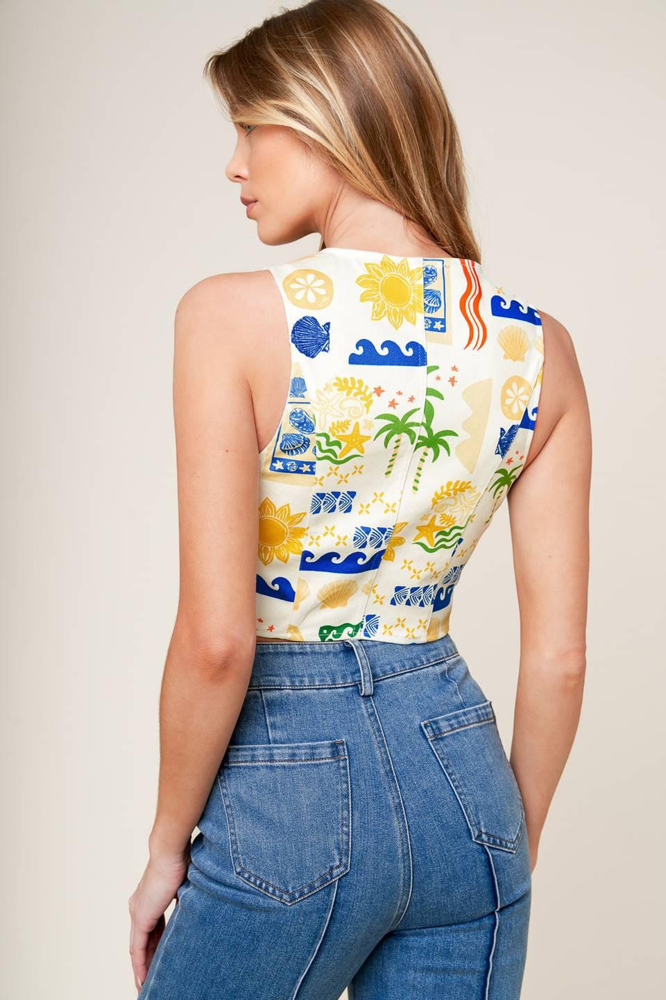 BON VOYAGE WOVEN VEST.