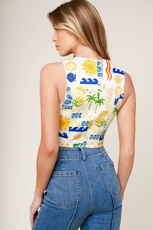 BON VOYAGE WOVEN VEST.