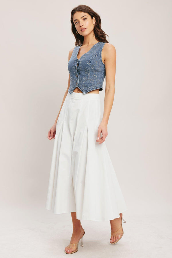 EURO SUMMER DENIM VEST.