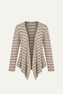 COCOA STRIPE CARDIGAN