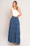 SUMMER SIMPLICITY LIGHTWEIGHT MAXI SKIRT.