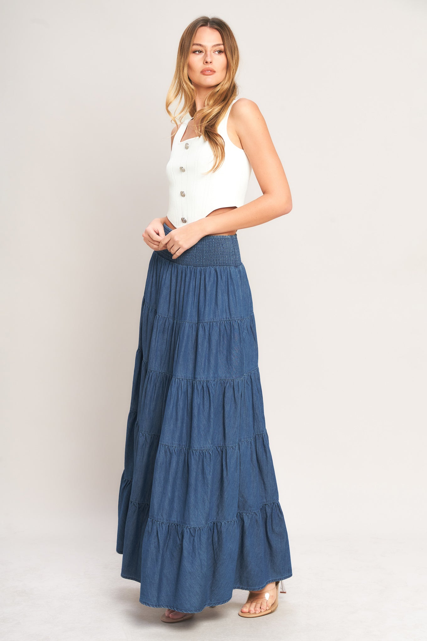 SUMMER SIMPLICITY LIGHTWEIGHT MAXI SKIRT
