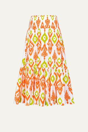 JUST FEELS RIGHT WOVEN MIDI SKIRT