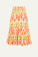 JUST FEELS RIGHT WOVEN MIDI SKIRT