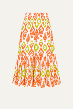 JUST FEELS RIGHT WOVEN MIDI SKIRT