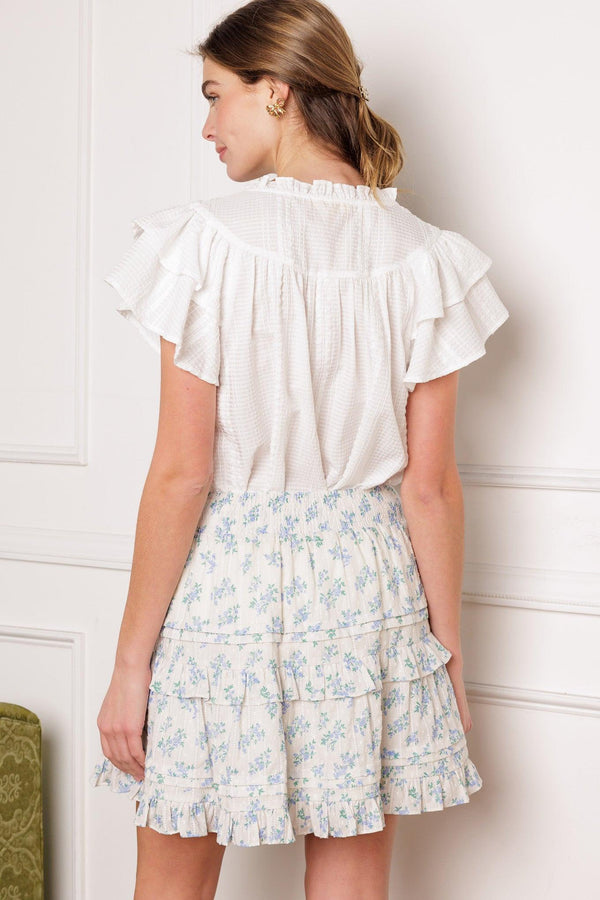 SUNLIT MOMENTS PRINT MINI SKIRT - Flying Tomato - SKIRTS - Flying Tomato