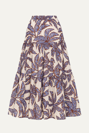 PETAL WALTZ WOVEN MAXI SKIRT