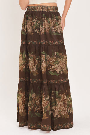 CELEBRITY MOMENT WOVEN MAXI SKIRT