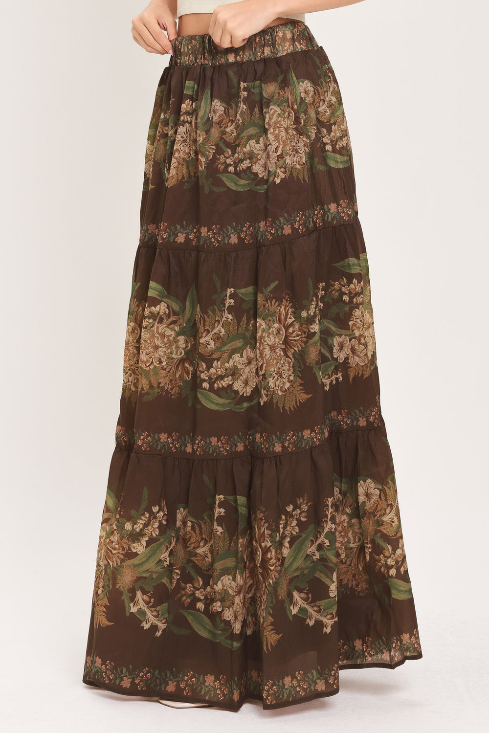 CELEBRITY MOMENT WOVEN MAXI SKIRT