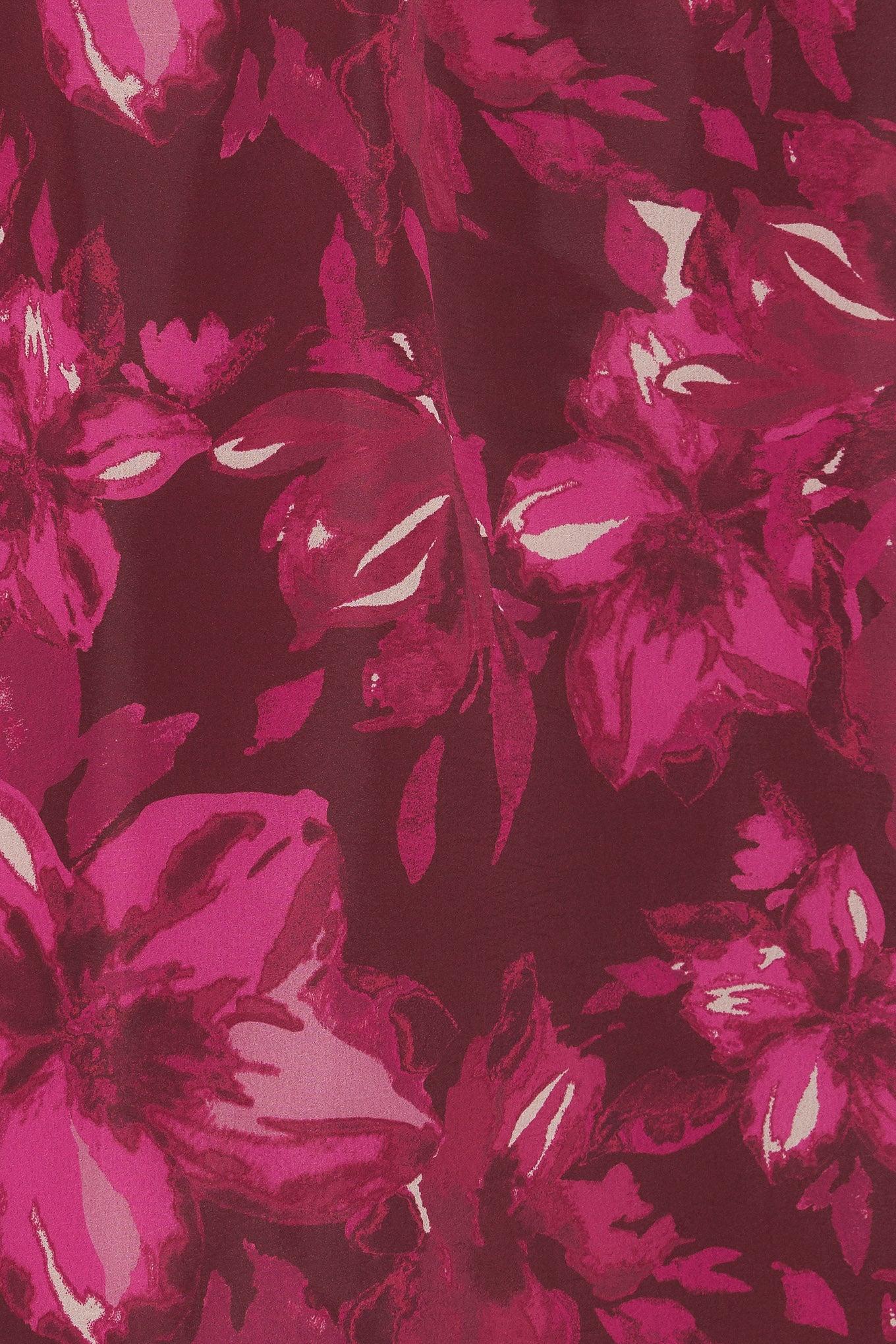A printed woven maxi full skirt with back zipper closure