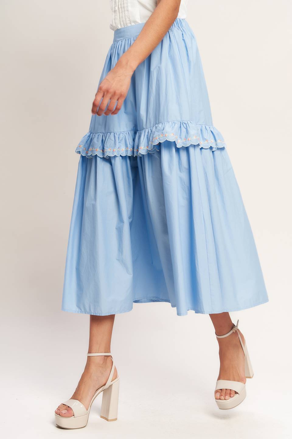 YOU’RE GOING TO LOVE WOVEN MIDI SKIRT
