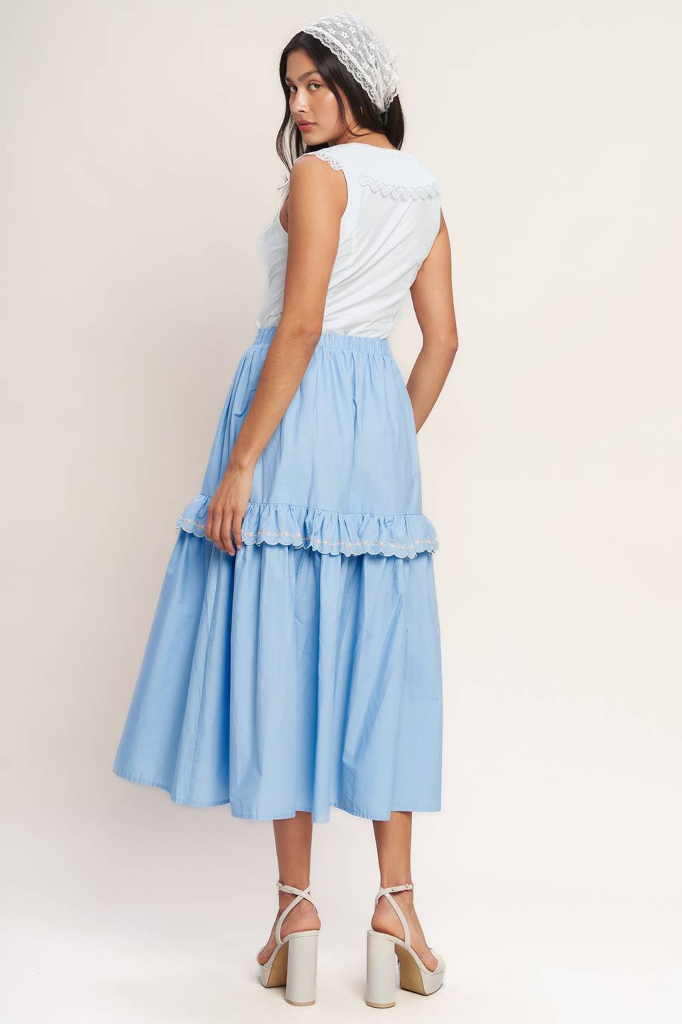 YOU’RE GOING TO LOVE WOVEN MIDI SKIRT