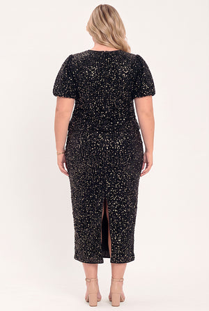MIDNIGHT EDIT BLACK STATEMENT SKIRT