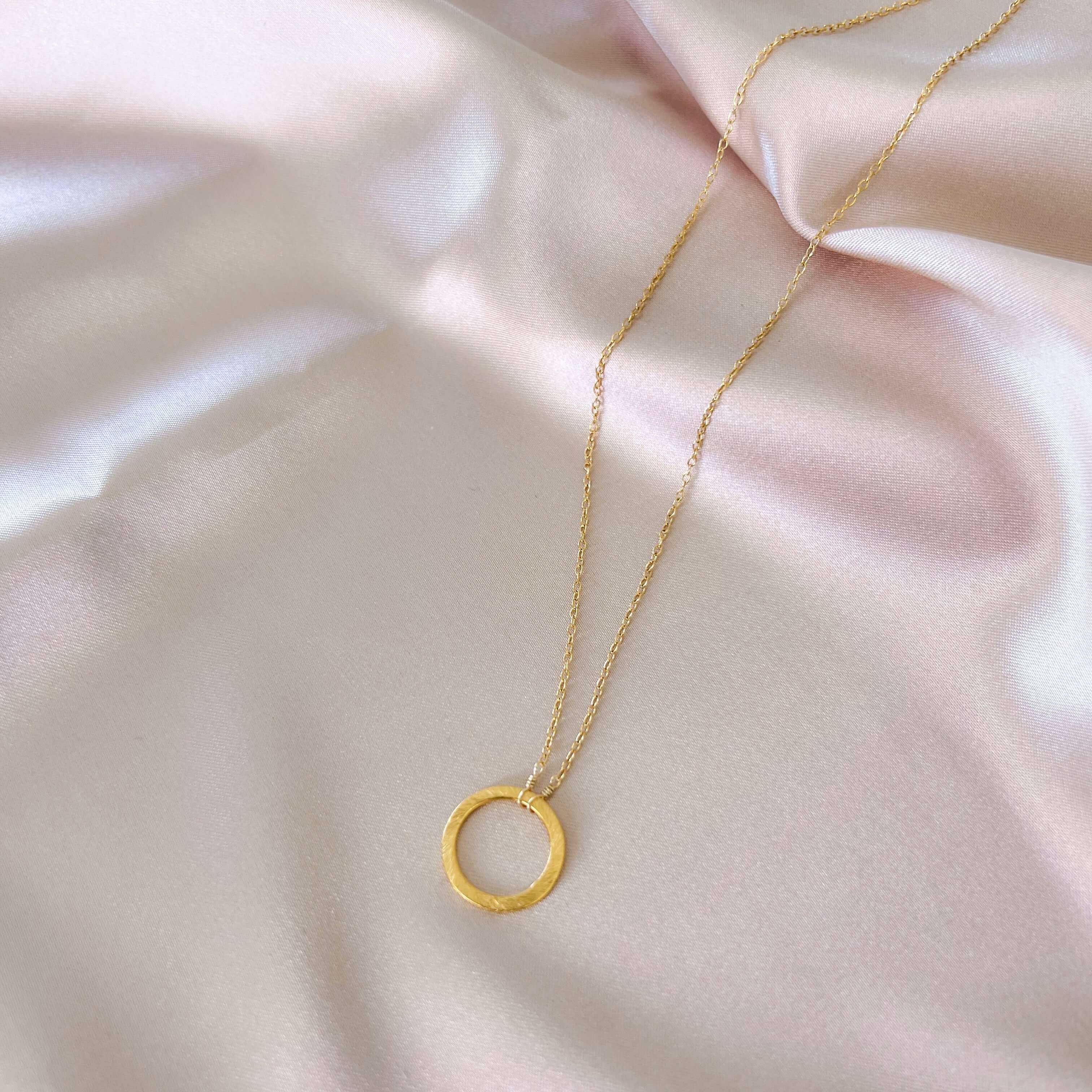 Signature Gold Circle Layering Necklace