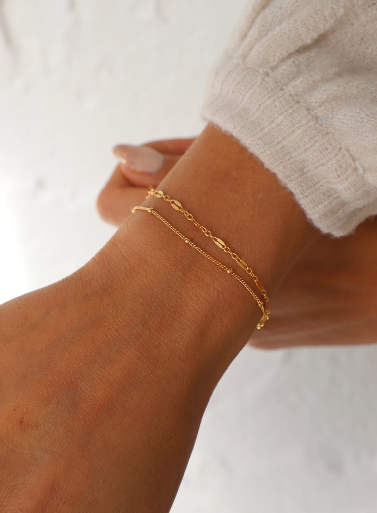 GOLD FILLED DAPPER CHAIN BRACELET