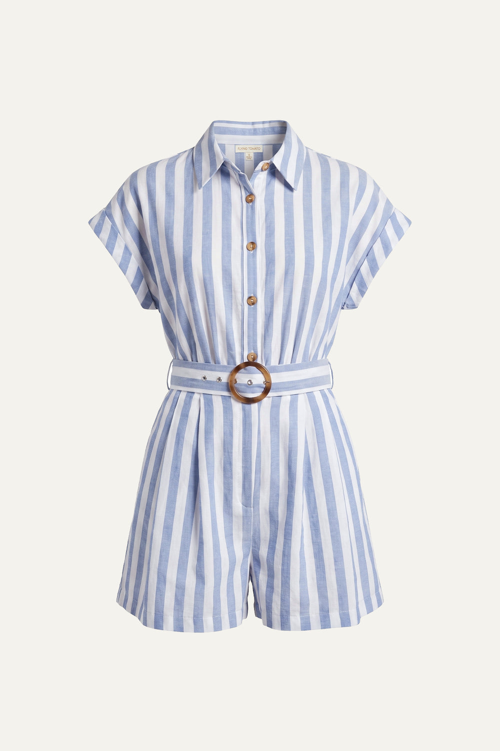 WIN MY HEART WOVEN ROMPER