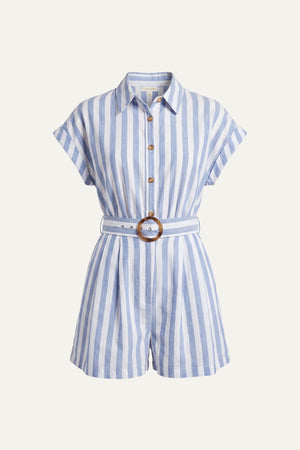 WIN MY HEART WOVEN ROMPER