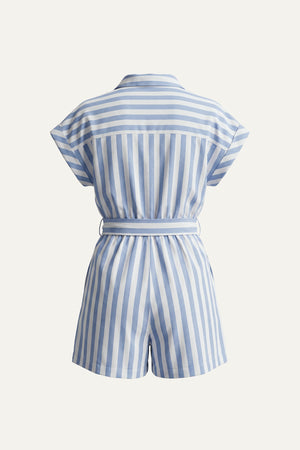 WIN MY HEART WOVEN ROMPER