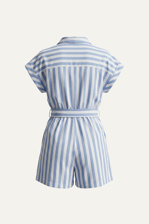 WIN MY HEART WOVEN ROMPER