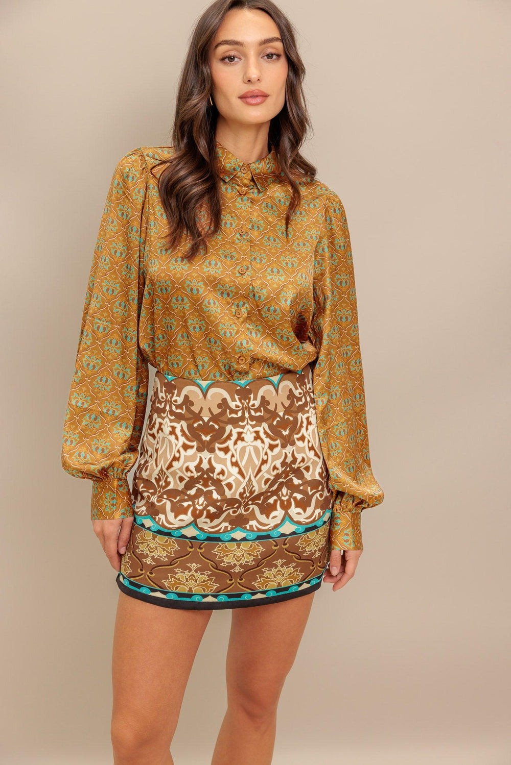 MOROCCAN MUSE WOVEN SKORT.