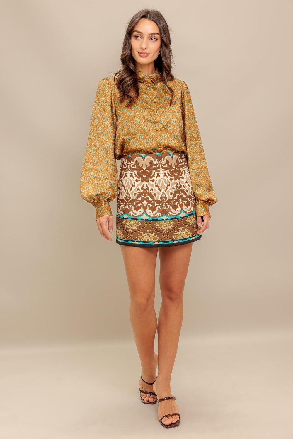 MOROCCAN MUSE WOVEN SKORT.
