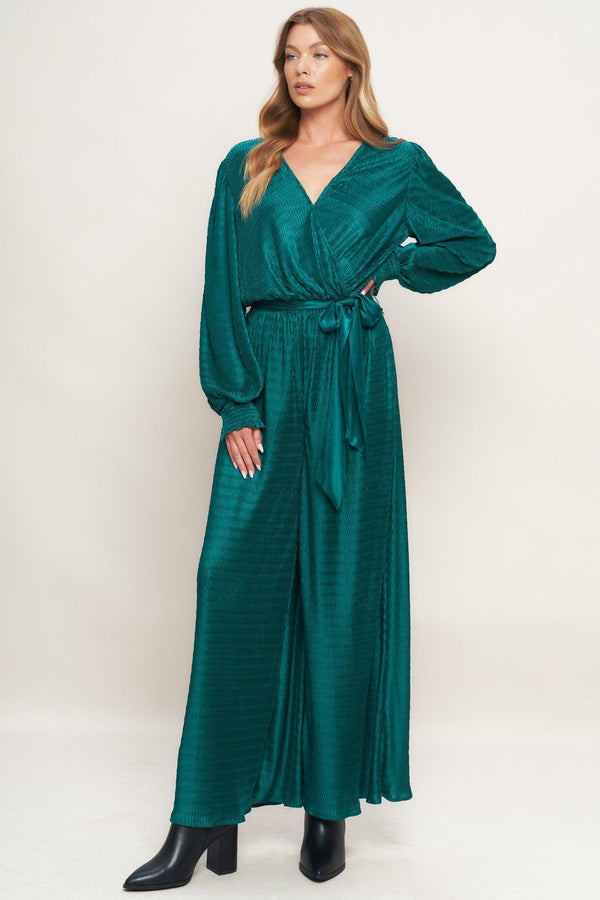 ATTENTION OF THE DAY WOVEN JUMPSUIT.